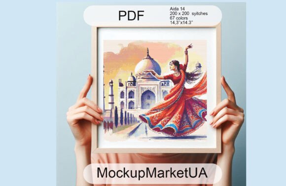 Indian Woman Cross Stitch Patterns PDF