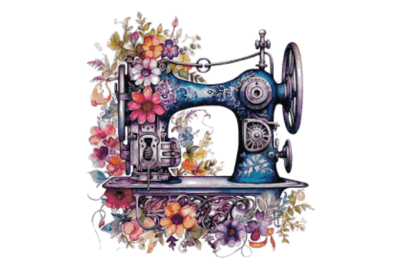 Sewing Machine Counted Cross Stitch PDF